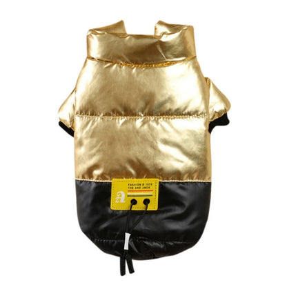 Winter Pet Dog Coat Warm Dog Puppy Autumn Cotton Padded Coat For Small Dogs Thickened Stand-up Collar Down Jacket