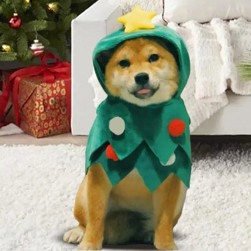 High-concerned Christmas Dog Hoodie for Small to Large Pets