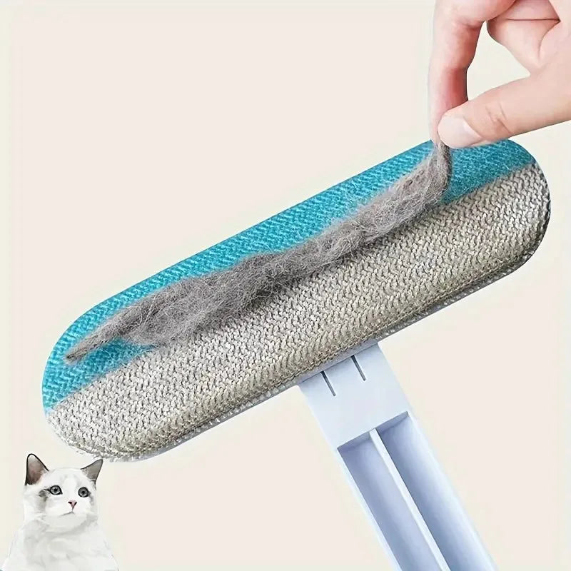 High-concerned Ultra-Durable Long-Handle NylonComposite Pet Hair Removal Brush For-Dogs