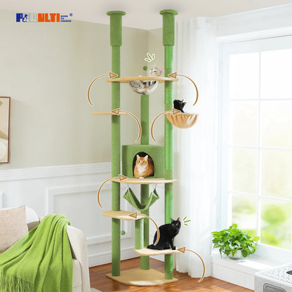 PAWZ Road Multi Level Tall Cat Tree For Indoor Cats