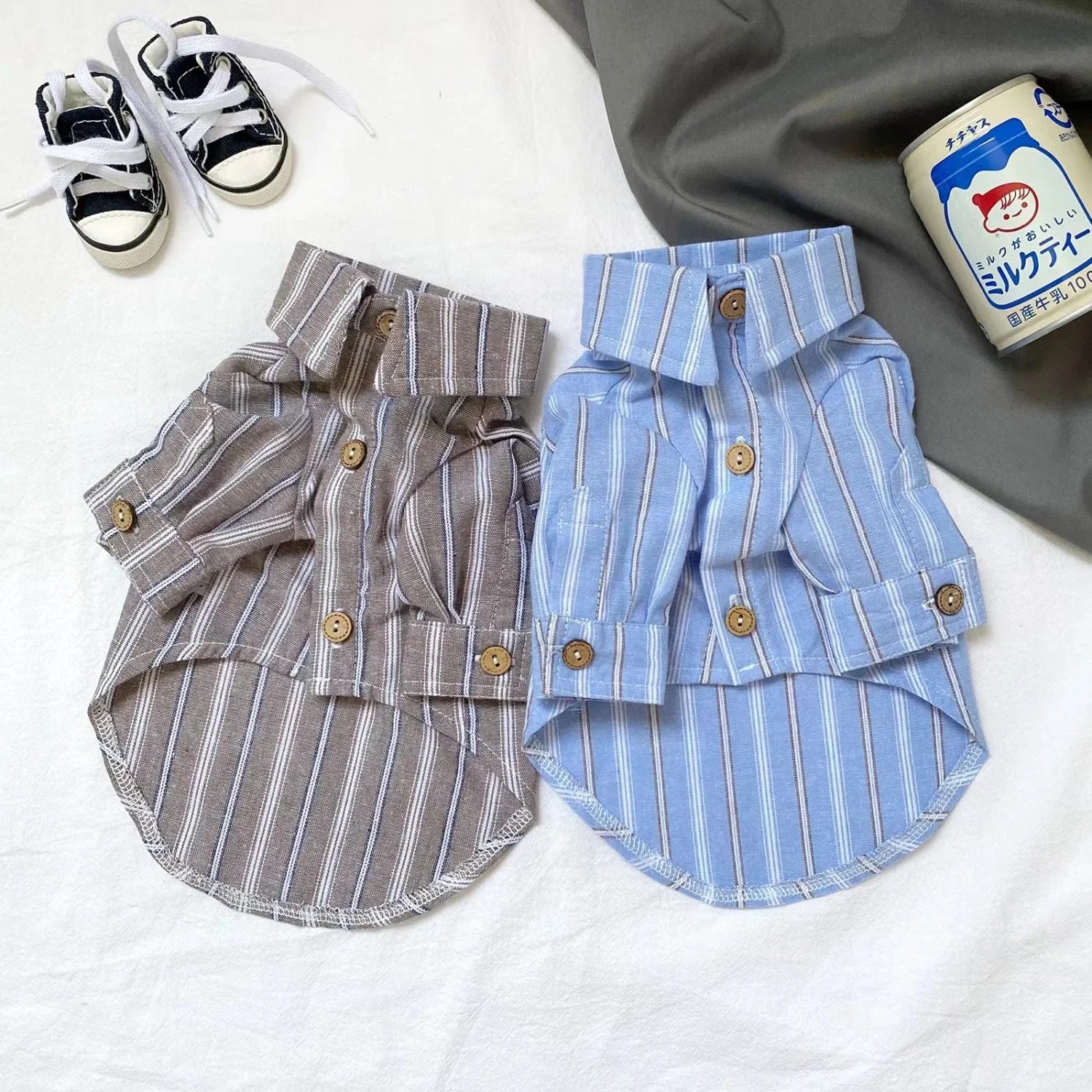 Thin Striped Pet Shirt For Cats And Small Dogs Collection