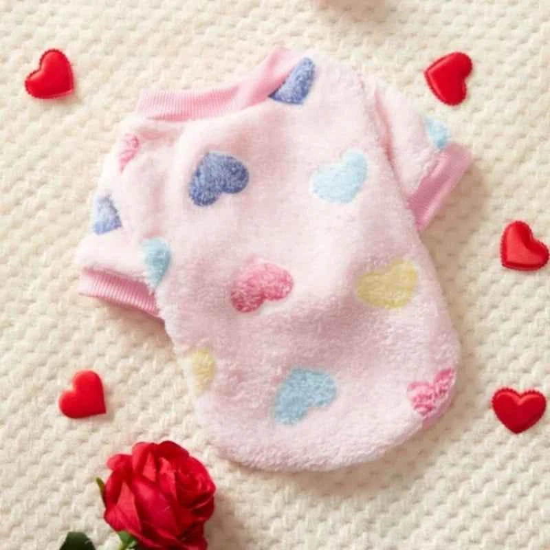 Soft Flannel Dog Vest Puppy Autumn Winter Warm Fleece Jacket