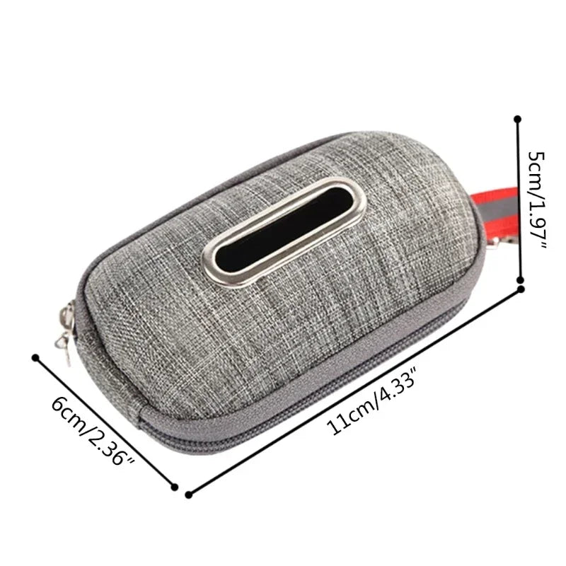 Portable Pet Dog Poop Bag Dispenser Pick-Up Bags Holder With Rope Cleaning Waste Garbage Box