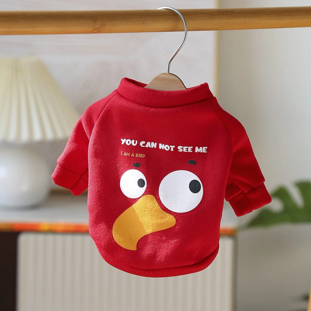 Pet Clothes Cartoon Sweater Dog Shirt Autumn And Winter Cat And Dog Pullover Sweater