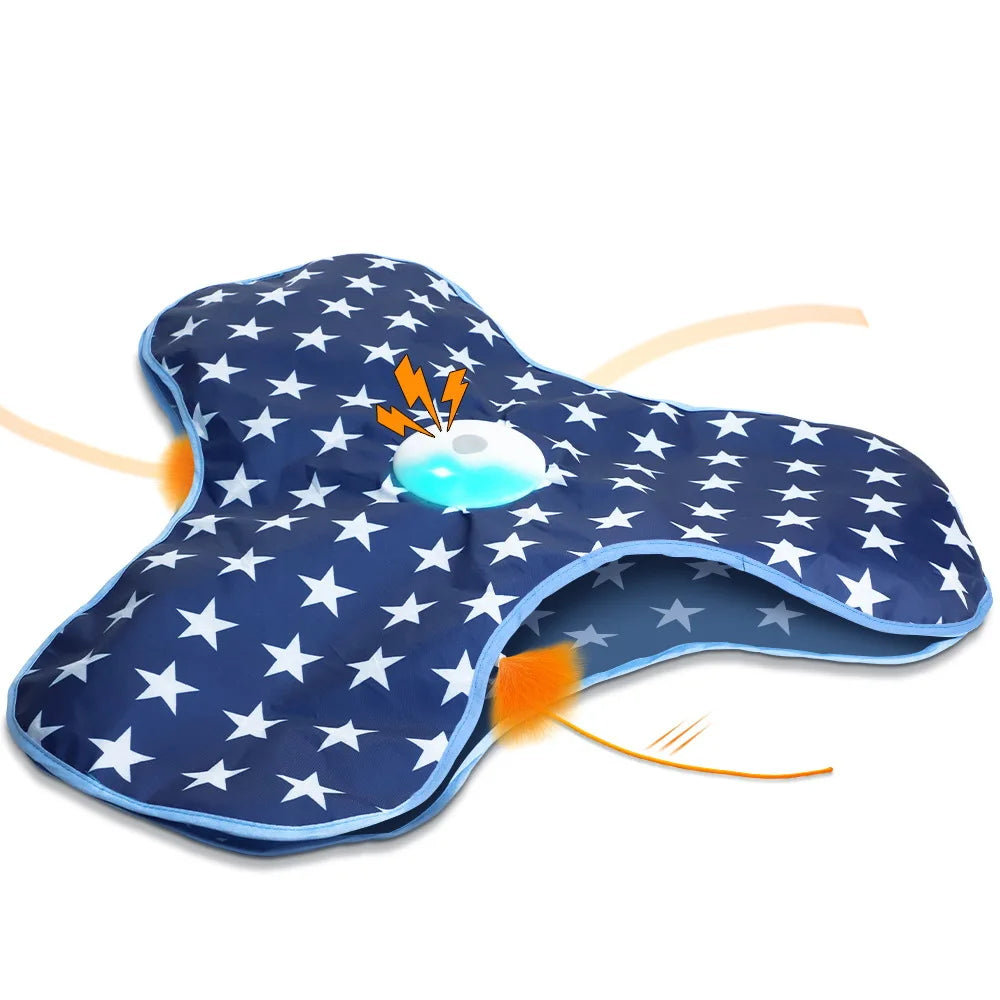 Smart Interactive Hide And Seek Cat Toy With Squeaky Mouse