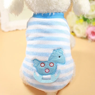 Kajipet Soft Flannel Dog Winter Vest Warm Puppy Cat Jacket