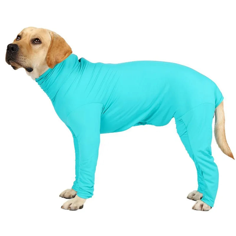 Long-Sleeved One-piece Pet Pajamas 4-Legged Pet Clothing Post-Surgery Recovery Shirt Dog Anxiety Relief Outdoor Pet Clothing