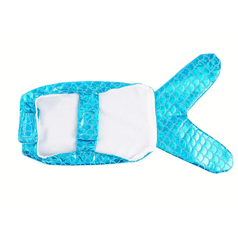 Hobbaggo Personalized Mermaid Dog Costume Funny Cosplay Party Pet Clothing