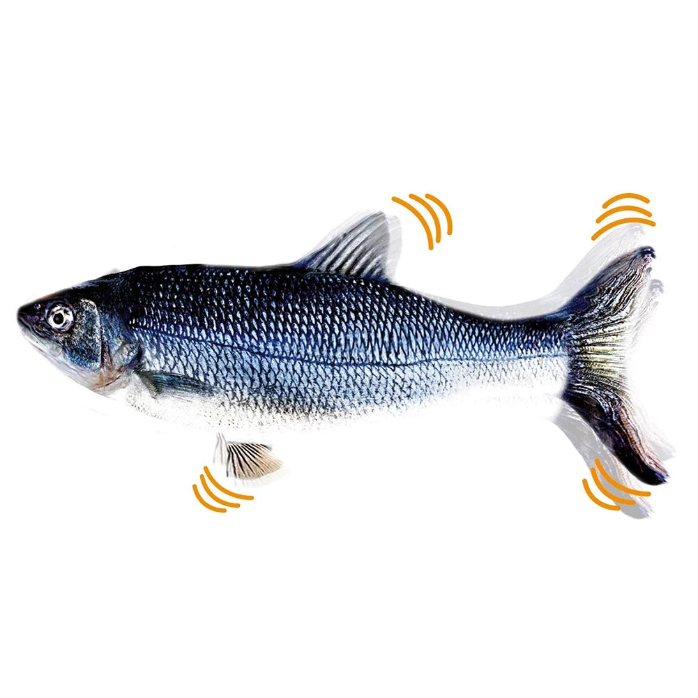 VKTECH Interactive Electric Floppy Fish USB Cat Toy For Cats