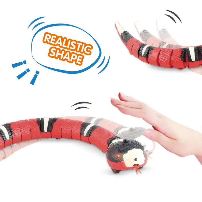 Smart Sensing Snake Interactive Cat Toy USB Charging Pet Toy