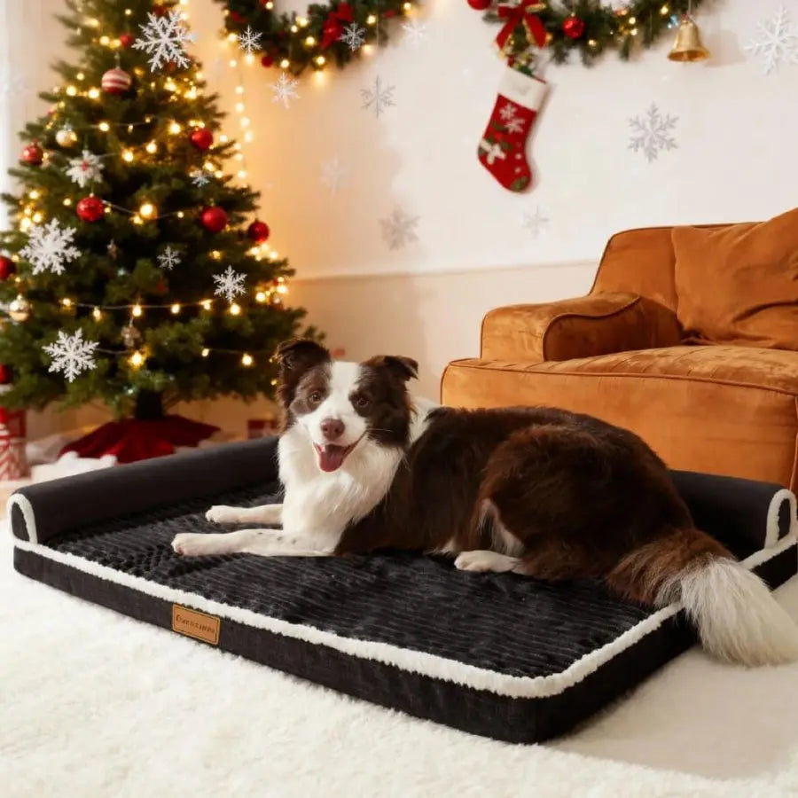 Orthopedic Dog Bed Waterproof NonSlip Bolster Comfort Crate Sleep