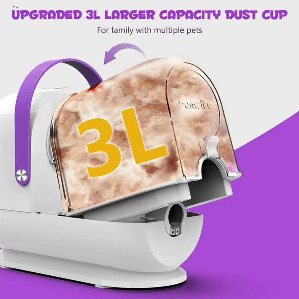 Homeika Dog Grooming Kit Pet Vacuum for Hair Removal