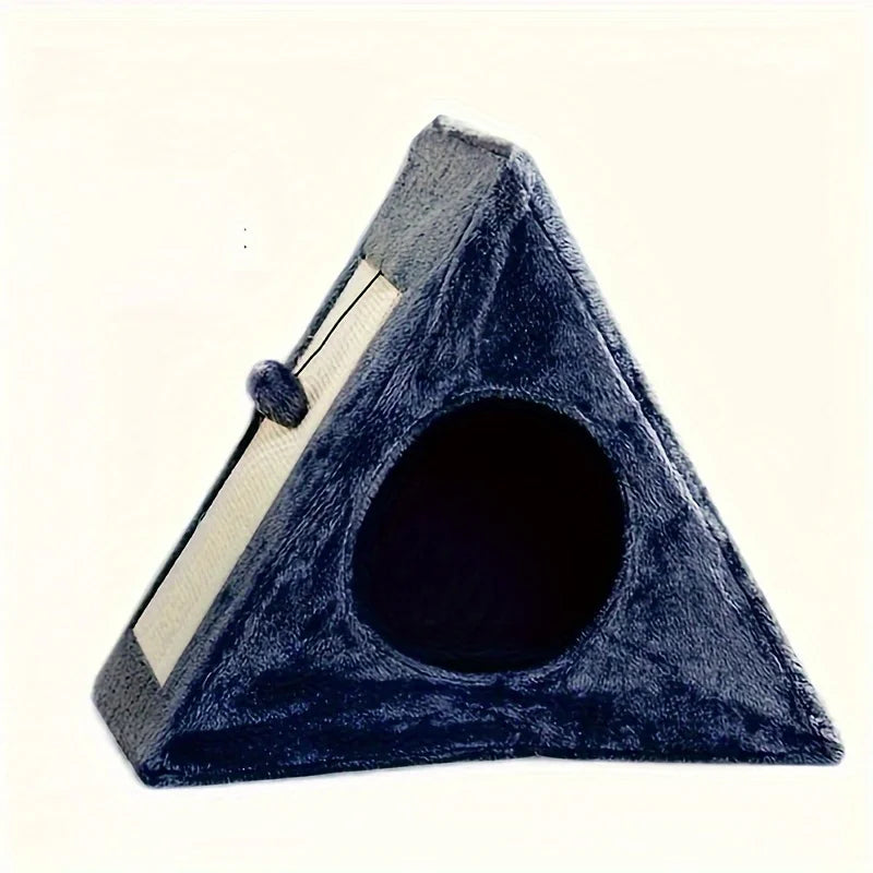 Cozy Cat Nest Bed With Plush Toy Ball And Sisal Scratcher