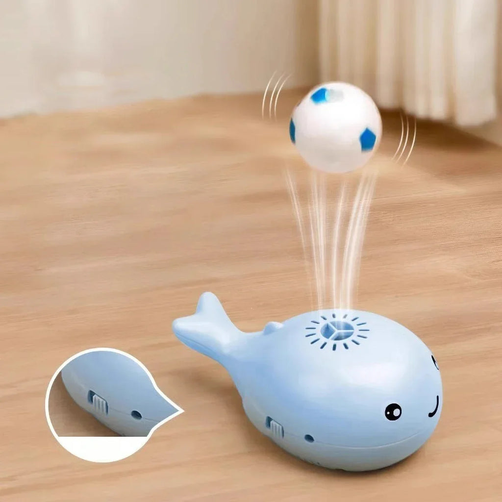 Interactive Cat Toy Whale Jet Ball Electric USB Dual Fan