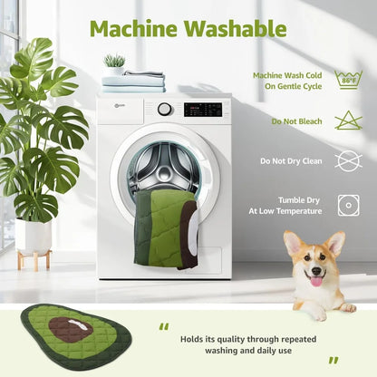 Dog Cooling Mat Avocado Design Self Cooling Waterproof Bed