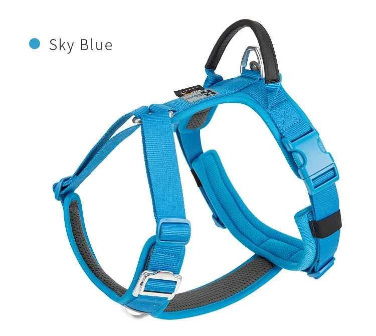 Comfortable No-Pull Dog Harness - Reflective Nylon Adjustable Vest for Your Pup
