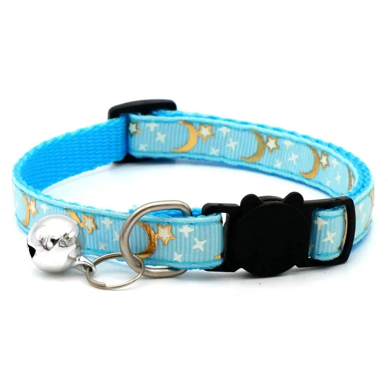 Noned Heart Charm Cat Collar With Bell And Soft Velvet