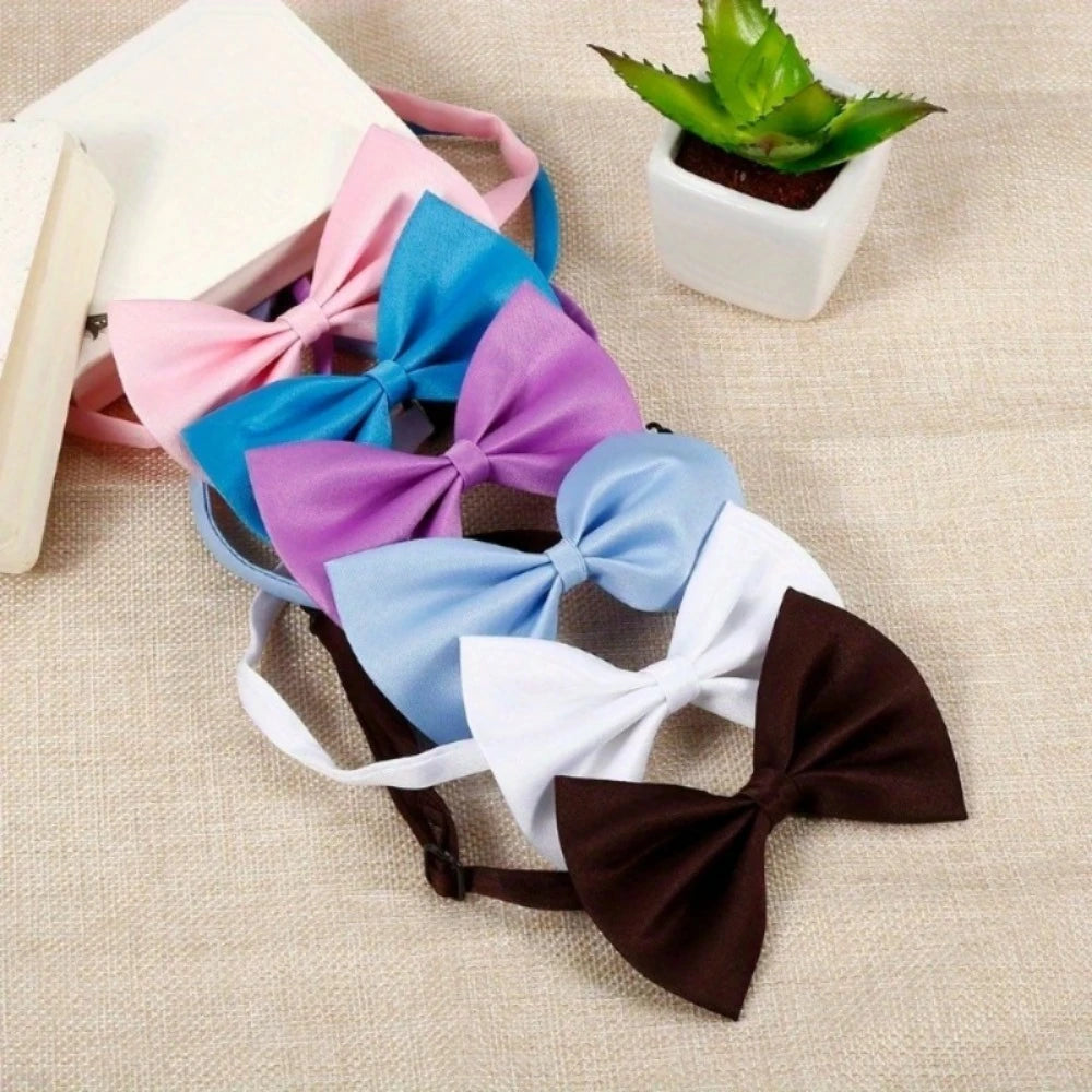 50 Pcs Dog Bow Ties Bulk Christmas Adjustable Pet Neckties