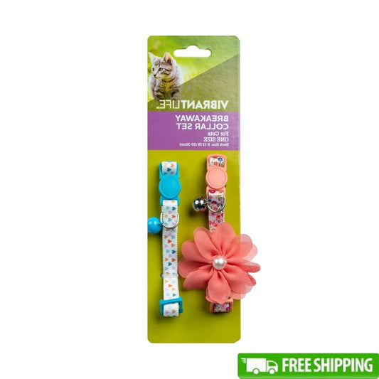 DUTRIEUX Breakaway Cat Collar Adjustable Bell With ID Tags