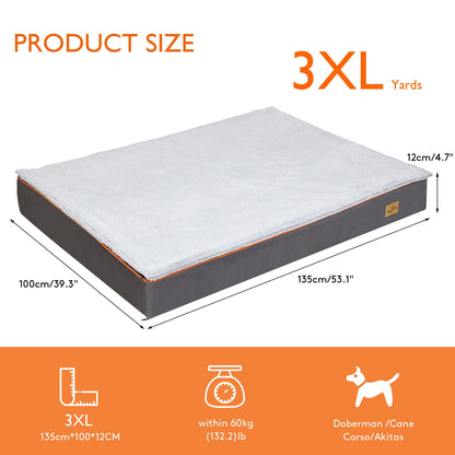 Pet Harmony Supplies Orthopedic Dog Bed With Washable Cover
