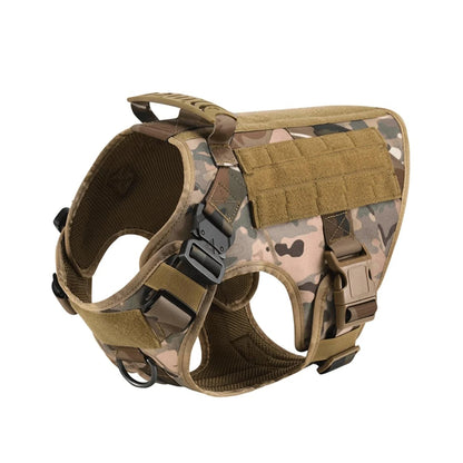 PETRAVEL Tactical Dog Harness Leash Molle Pouches For German Shepherds