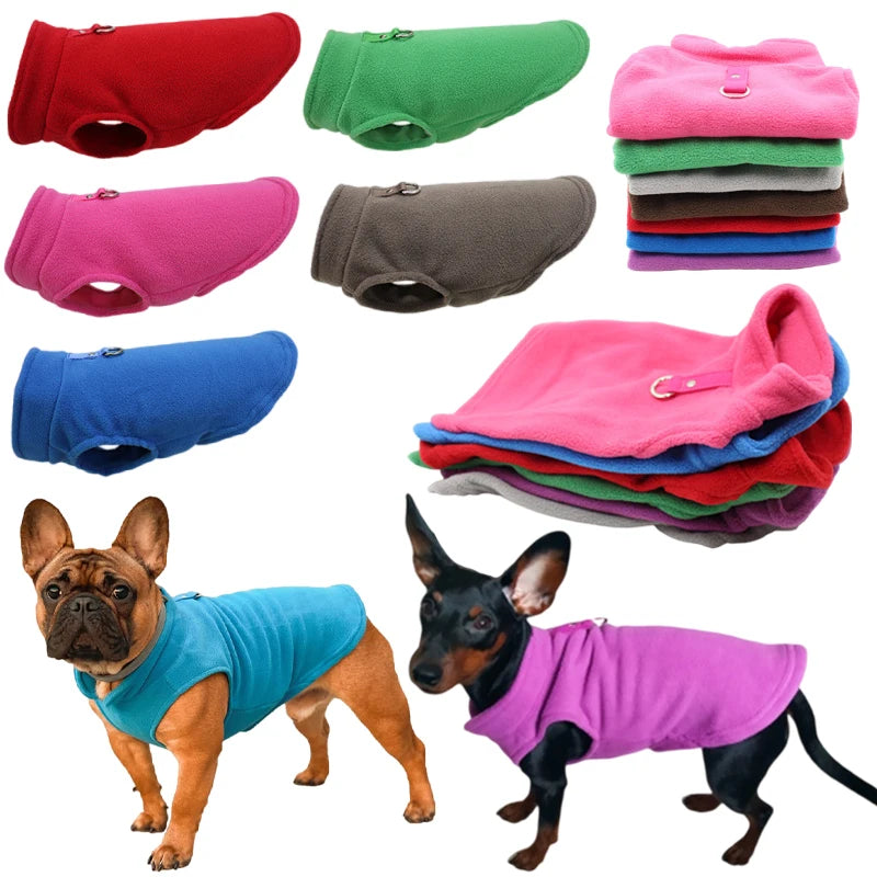 Warm Fleece Vest For Small Dogs And Cats Winter Jacket