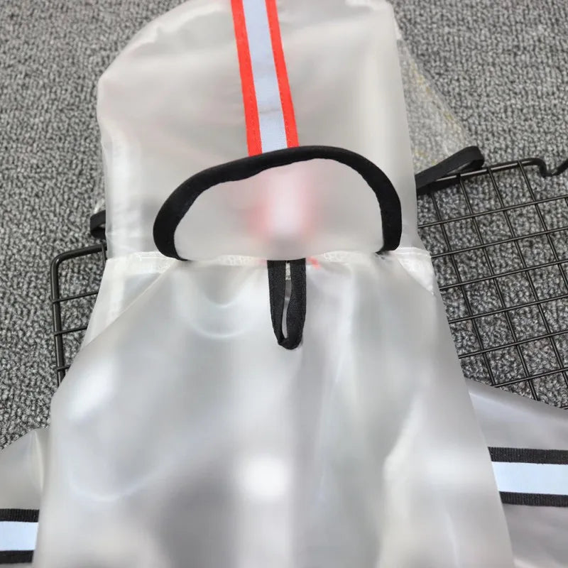 Dog Raincoat Puppy Four Feet Hooded Transparent Waterproof Windproof Teddy Small Large Dogs Rain Out Clothes For Pet Supplies