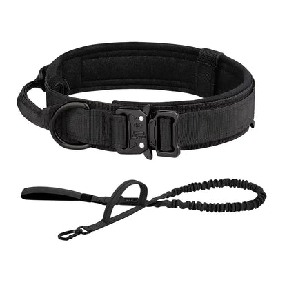 Adjustable Tactical Dog Training Collar And Leash Set Control Handle