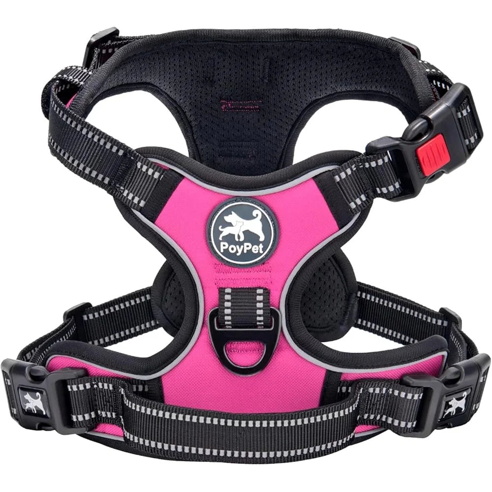 No Pull Reflective Dog Harness With Padded Handle Walking