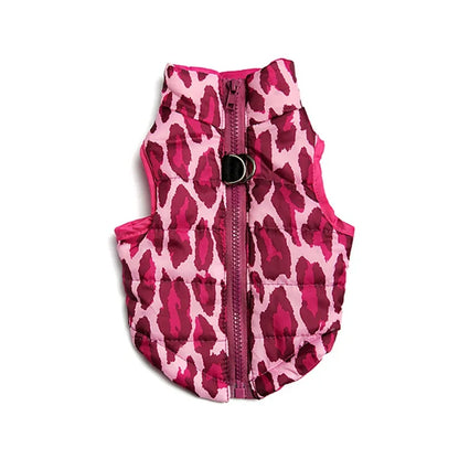 Dog Clothes Winter Camo Skull Butterfly Leopard Vest Coat Warm Pet Hoodie Jacket for Small Medium Dogs  Fashion Puppy Outfit
