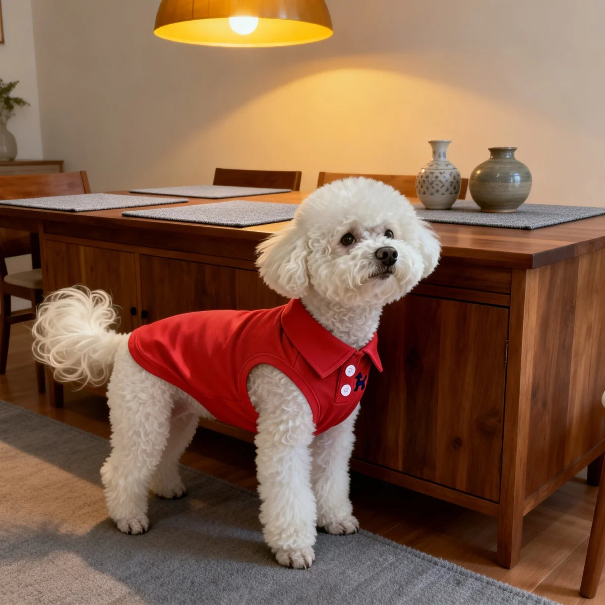 Breathable Summer Pet Polo Shirt Puppy Cat Clothing Skin Friendly