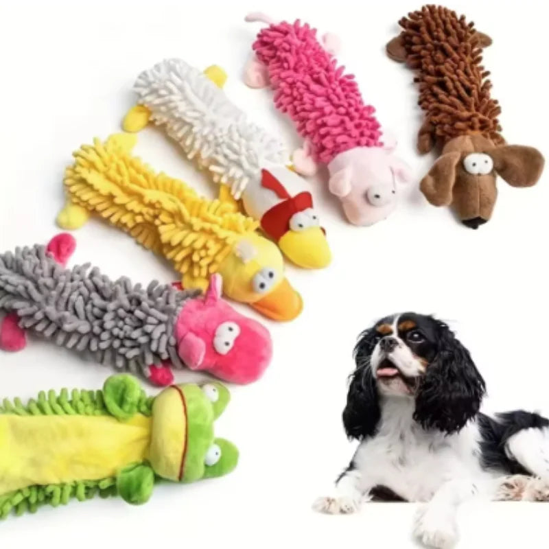 Durable Plush Dog Toy For Small Breeds Squeaky Chew Toy