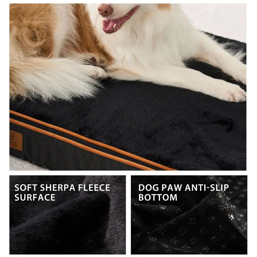 Orthopedic Foam Dog Bed With Waterproof Removable Cover Wraparound Zip