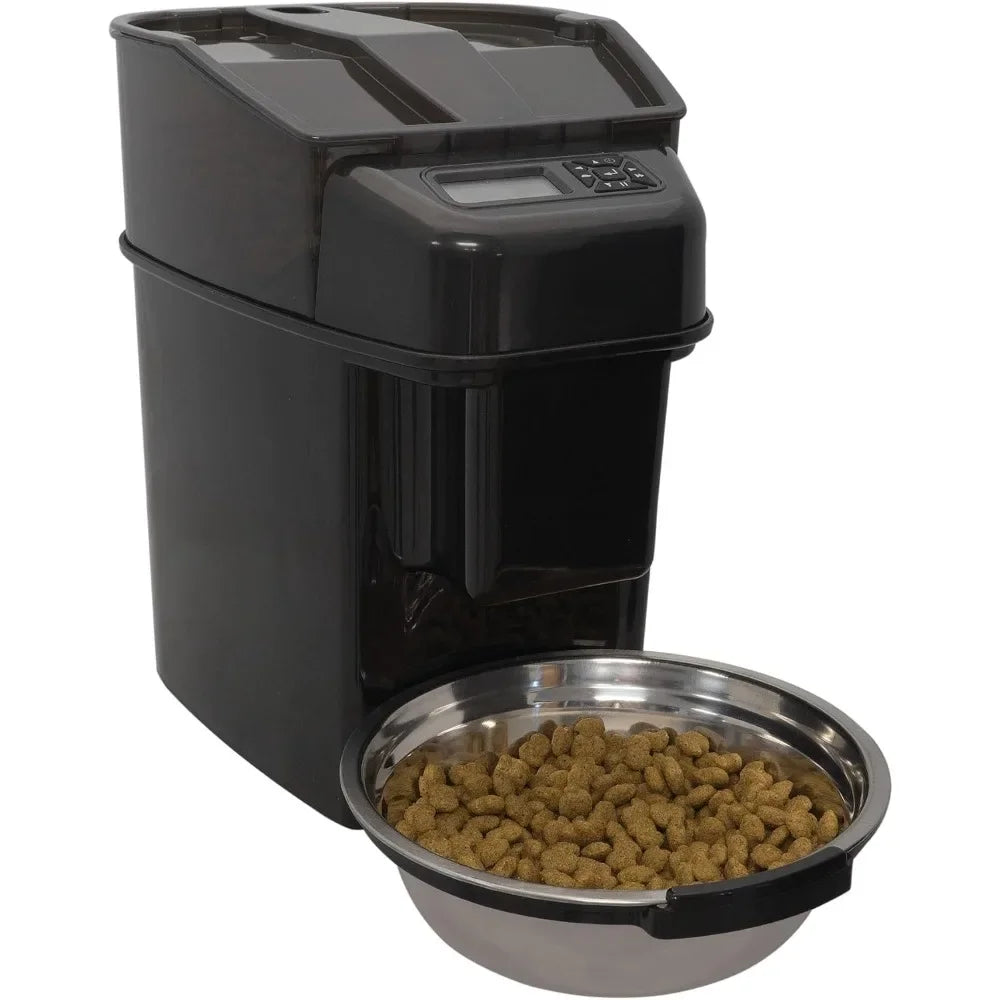 Automatic Cat Feeder - Pet Simply Feed - Automatic Pet Feeder for Cats Dogs - Timed Pet Feeder with Programmable Portion Control