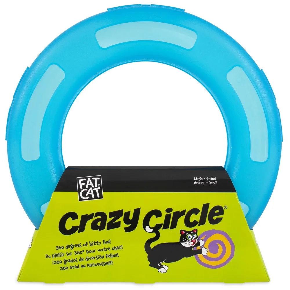 Crazy Circle Cat Toy Boredom Buster Reloadable Catnip Ball