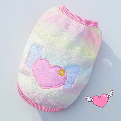 Kajipet Soft Flannel Dog Winter Vest Warm Puppy Cat Jacket