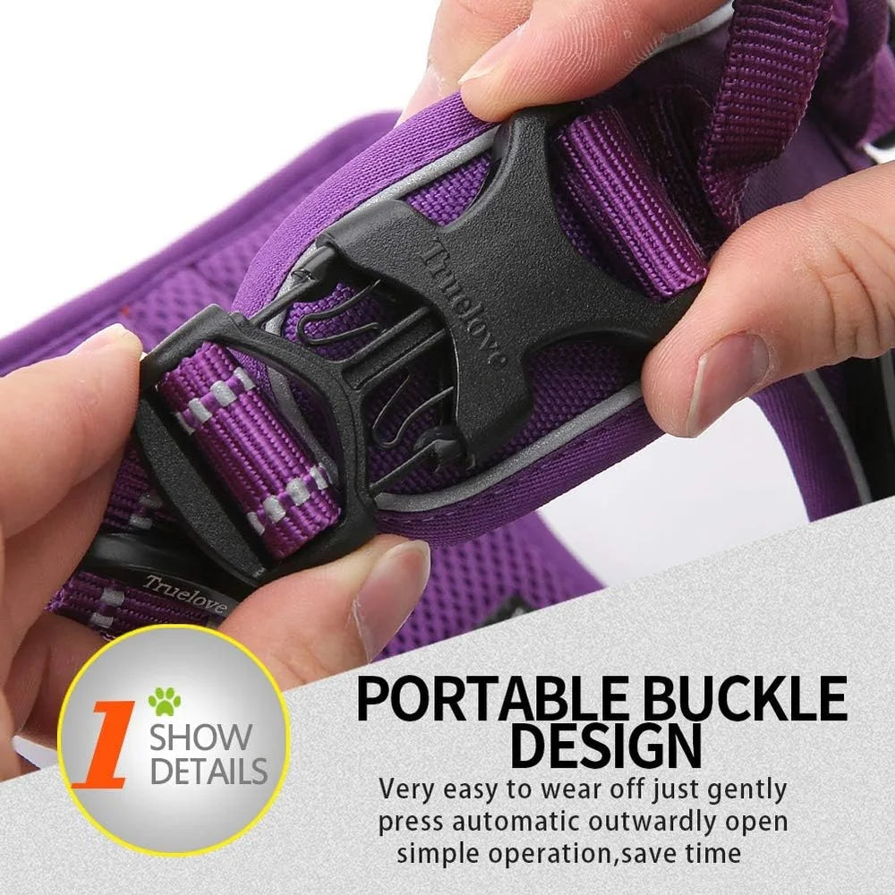 Reflective No Pull Dog Harness Ergonomic Soft Harness