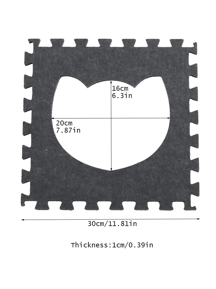 Cat Dog Toy Felt Pom Splicing Tunnel Collapsible Kitten Nest