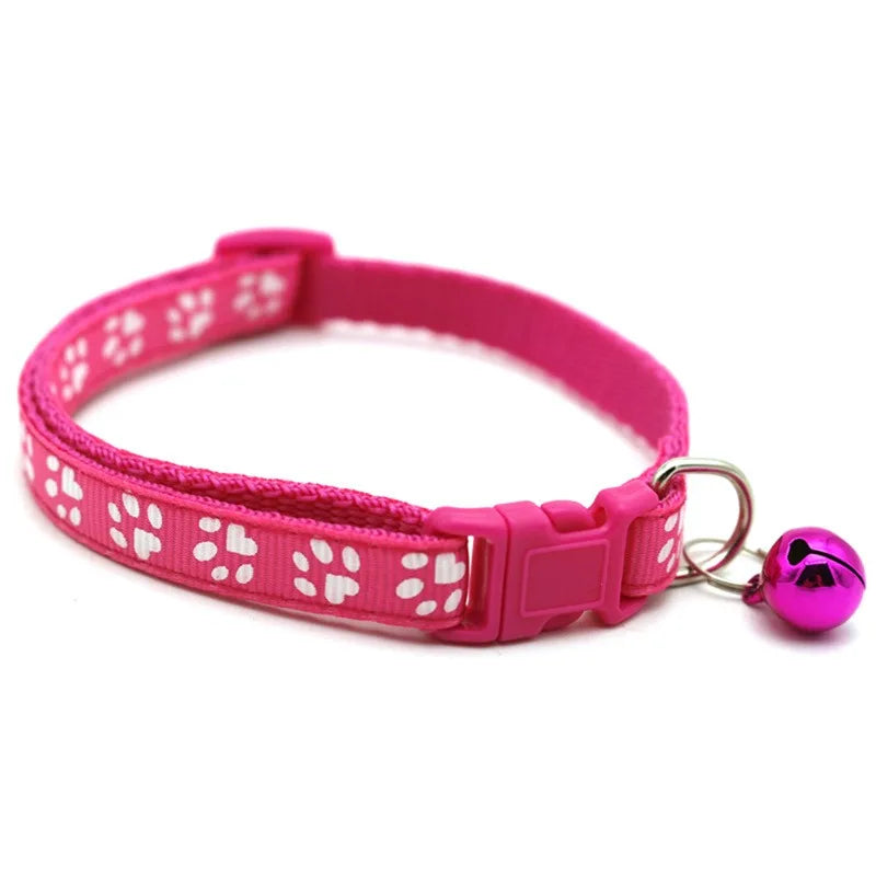 Noned Heart Charm Cat Collar With Bell And Soft Velvet