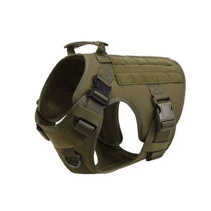 PETRAVEL Tactical Dog Harness Leash Molle Pouches For German Shepherds