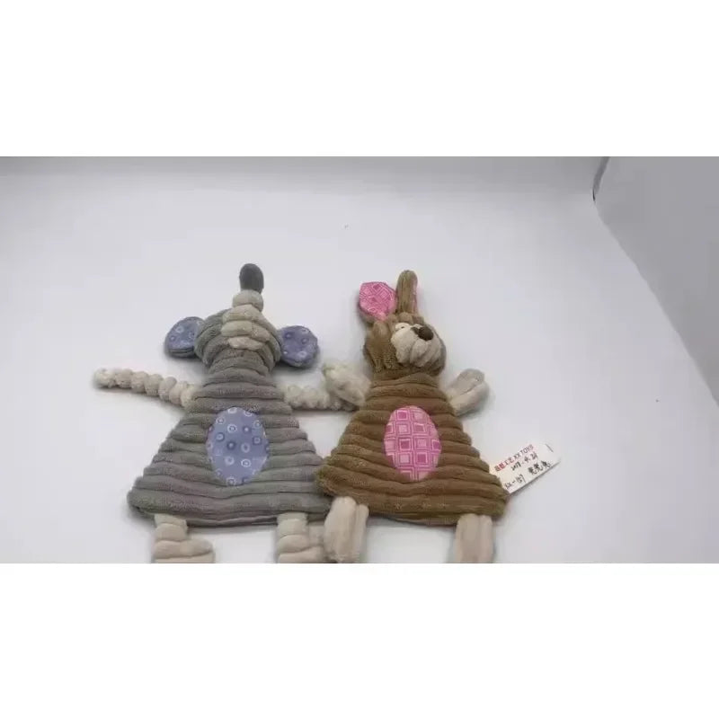 Plush Ring Paper Pet Dog Squeak Toy for Small Dogs Chihuahua Cleaning Teeth Puppy Toys Pet Accessories for Dogs