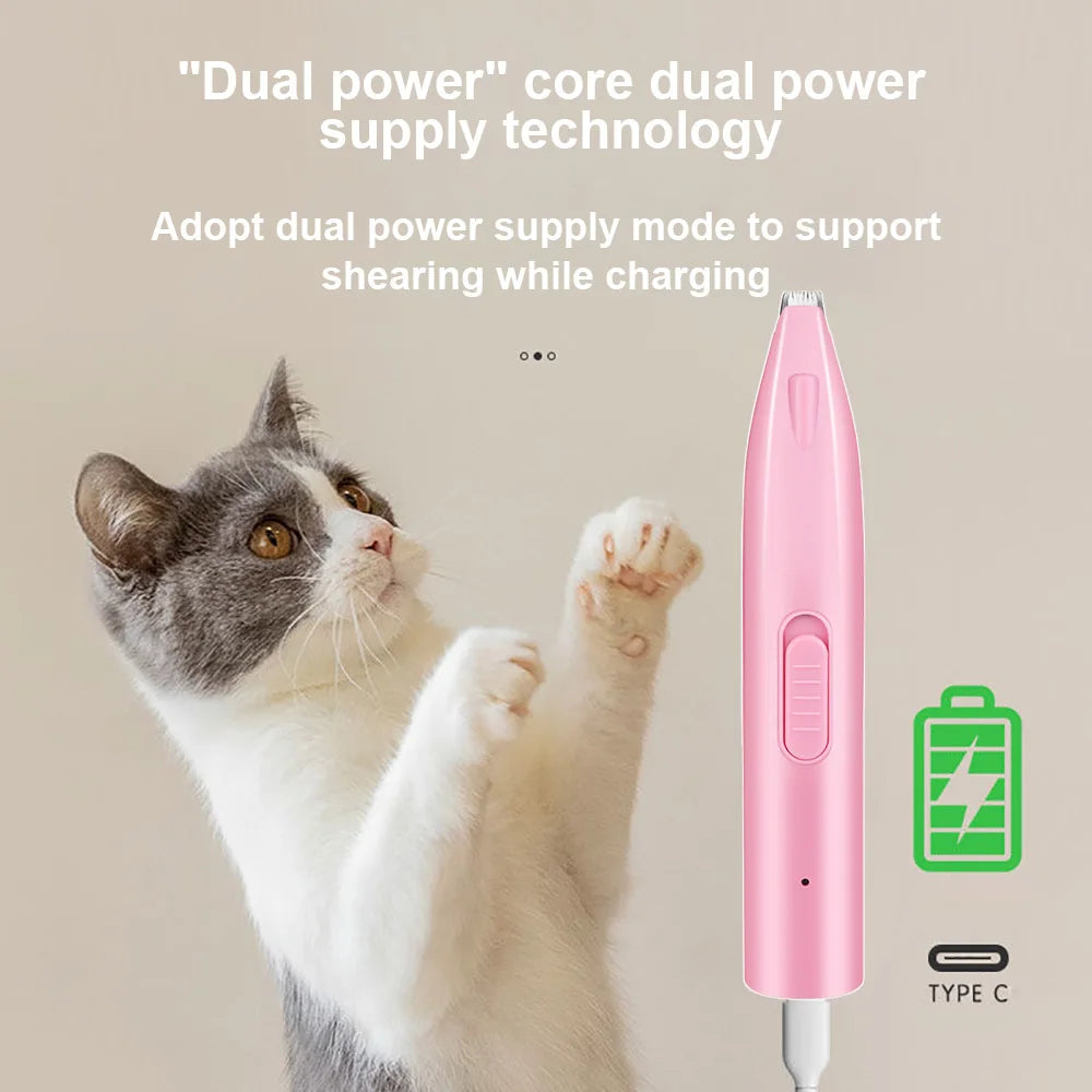 Electric Dog Hair Trimmer For Pets Professional Grooming Cutter