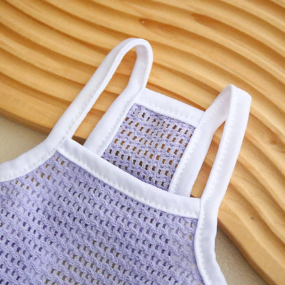 Mesh Strap Pet Princess Skirt Summer Small Dog Cat Thin Cool Breathable Simple Daily Walking Teddy Outfit
