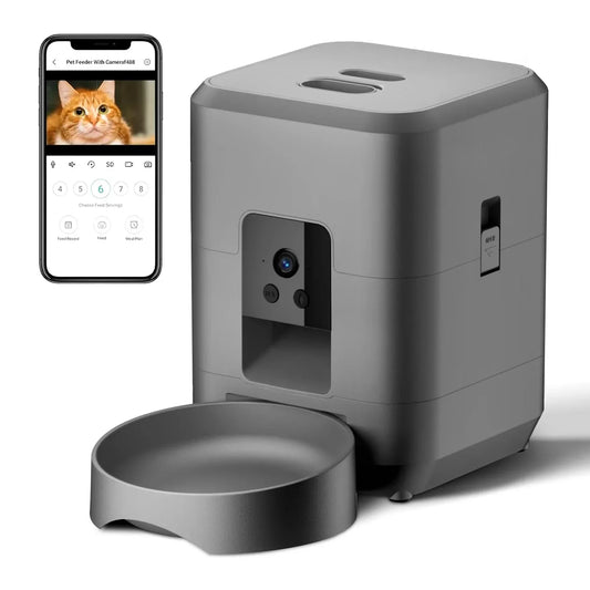 Smart Pet Feeder Automatic 2L Cat Feeder Dog Slow Food Machine with Time Quantitative Automatic Cat Food Dispenser Cat Dog Bowl