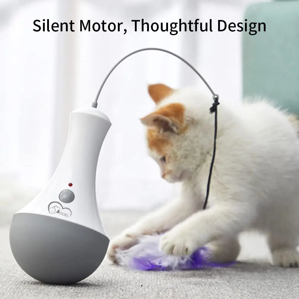 Cat Interactive Feather Toy Teaser For Indoor Play And Fun