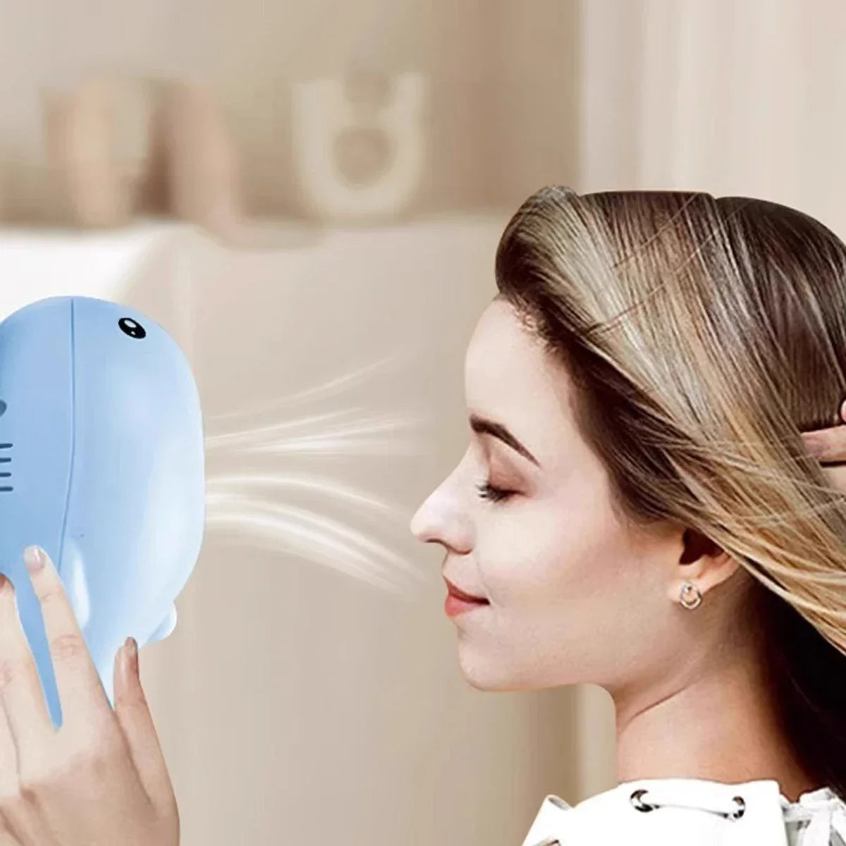 Interactive Cat Toy Whale Jet Ball Electric USB Dual Fan