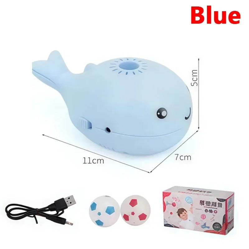 Interactive Cat Toy Whale Jet Ball Electric USB Dual Fan