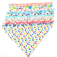 S/M/L/XL 10PCS Dog Bandana Cotton Dog Puppy Bibs Scarf Dog Bandans for -Large Dogs