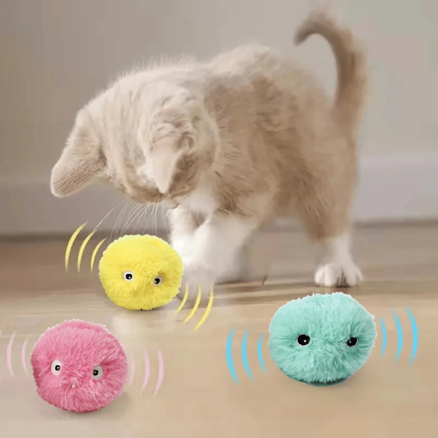Hign-concerned Catnip Interactive Ball Toys Pack Squeaky Toy