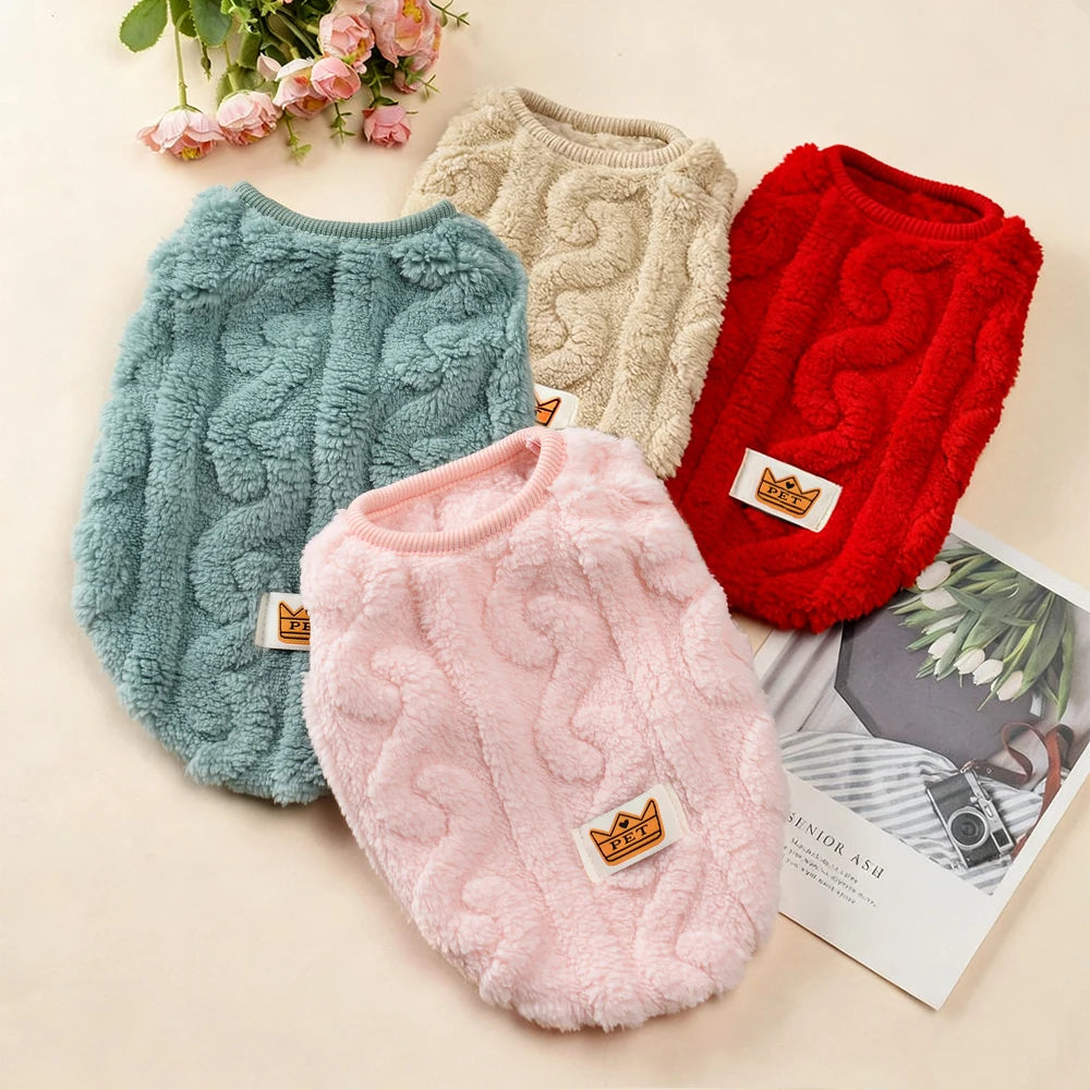 Winter Warm Fleece Pet Vest Coat For Small Cats Dogs